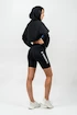 Damen Hoodie Nebbia  Crop mikina s dlouhým rukávem a kapucí GYM TIME Černá