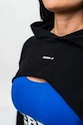 Damen Hoodie Nebbia  Crop mikina s dlouhým rukávem a kapucí GYM TIME Černá