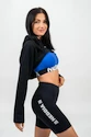 Damen Hoodie Nebbia  Crop mikina s dlouhým rukávem a kapucí GYM TIME Černá