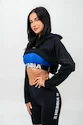 Damen Hoodie Nebbia  Crop mikina s dlouhým rukávem a kapucí GYM TIME Černá