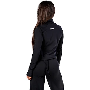 Damen Hoodie Nebbia Deni x NEBBIA Fitness Zip Tracktop 314 black
