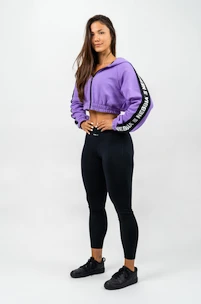 Damen Hoodie Nebbia ICONIC Cropped Zip-Up Hoodie 254 purple