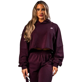 Damen Hoodie Nebbia STRONG BEAUTY Oversized Hoodie OWN YOUR POWER 433 dark red