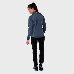 Damen Hoodie Salewa  Puez Melange 2 PL Navy Blazer Melange