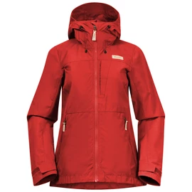 Damen Jacke Bergans Nordmarka Leaf Light Wind Dark Brick