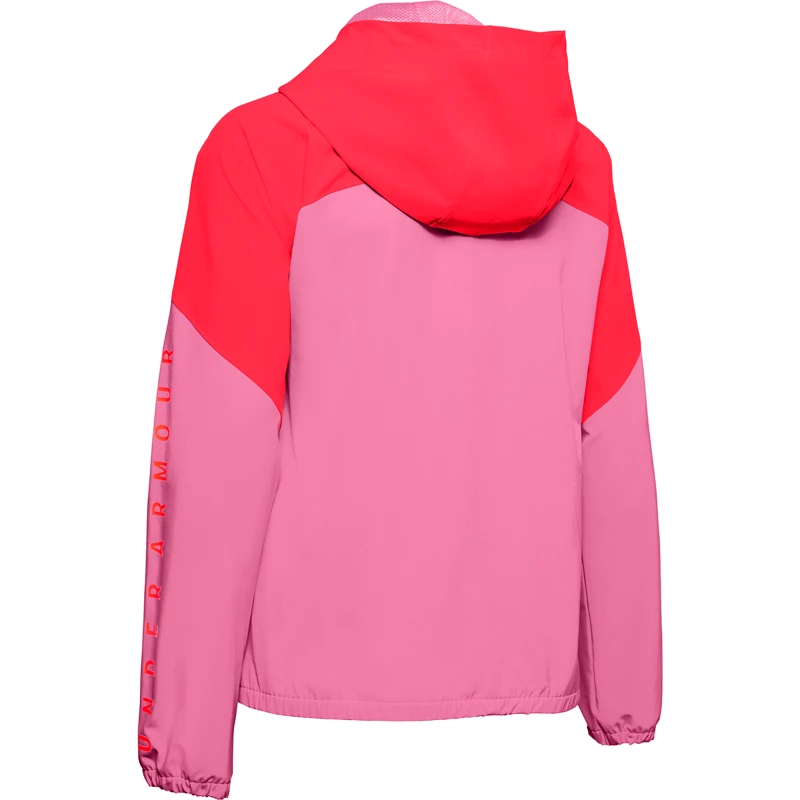 Damen Jacke Under Armour Woven Pink/Orange | Sportega