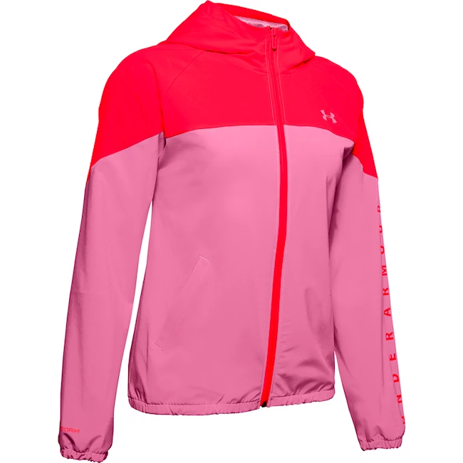 Damen Jacke Under | Sportega Armour Pink/Orange Woven