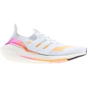 Damen Laufschuhe adidas Ultraboost 21 weiß-orange