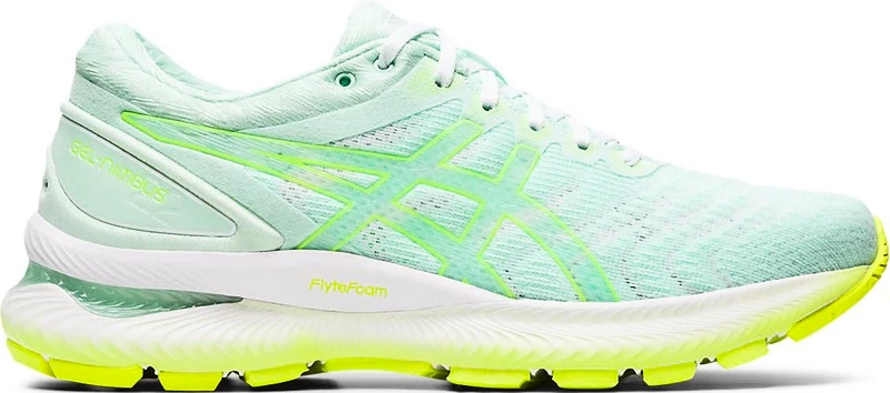 Damen Laufschuhe Asics Gel-Nimbus 22 Light Green + GESCHENK | Sportega
