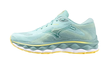 Damen Laufschuhe Mizuno  Wave Sky 7 Eggshell Blue/White/Sunshine  UK 4