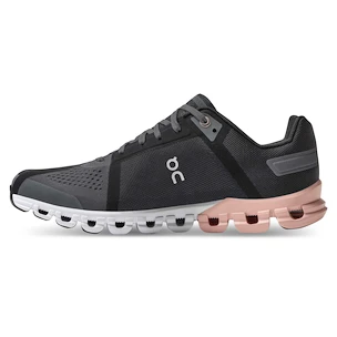 Damen Laufschuhe On  Cloudflow Wide Rock/Rose