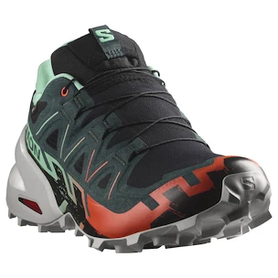 Damen Laufschuhe Salomon Speedcross 6 Gore-Tex Black/Electric Green/Cherry Tomato