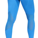 Damen Leggins adidas  Tech Fit Long 3-Bar Tights Bright Blue