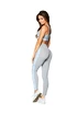 Damen Leggins Gym Glamour  High Waist Gray
