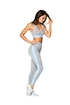 Damen Leggins Gym Glamour  High Waist Gray