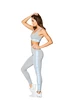 Damen Leggins Gym Glamour  High Waist Gray