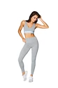 Damen Leggins Gym Glamour  High Waist Gray XS