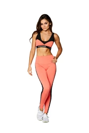 Damen Leggins Gym Glamour High Waist Orange
