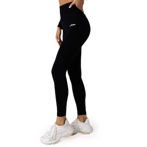 Damen Leggins GymBeam  FLO Ribbed Leggings Black XL