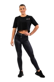 Damen Leggins Nebbia Glossy look Bubble Butt leggings high waist 586 black