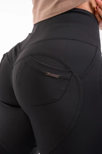 Damen Leggins Nebbia  High Waist & Lifting Effect Bubble Butt Pants 587 black M