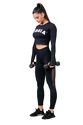 Damen Leggins Nebbia  Mesh leggings high waist 573 black