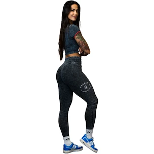 Damen Leggins Nebbia NEBBIA x OLYMPIA Washed High Waisted Leggings GYM WARRIOR 776 black