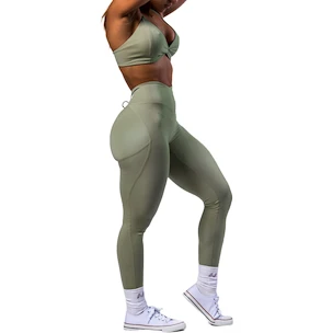 Damen Leggins Nebbia STRONG BEAUTY V-Cut Lace-Up Sculpting Leggings OWN YOUR POWER 426 light green