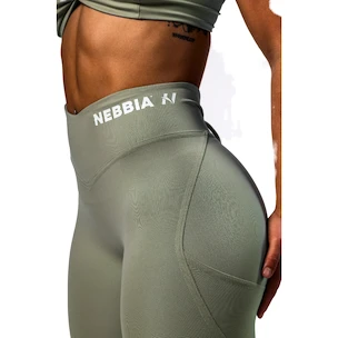 Damen Leggins Nebbia STRONG BEAUTY V-Cut Lace-Up Sculpting Leggings OWN YOUR POWER 426 light green