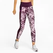 Damen Leggins Puma  Run 5K Graphic High Waist 7/8 Tight Grape Wine M