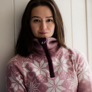 Damen Pullover Ulvang  Rav Kiby Woodrose/Vanilla