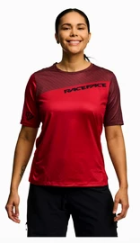 Damen-Radtrikot Race Face Indy SS Dark Red