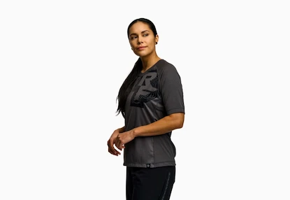 Damen-Radtrikot Race Face  Nimby SS Black M