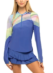 Damen Rock Lucky in Love  Stich Down Tier Skirt Blue Marine