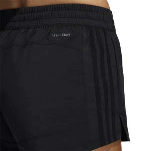 Damen Shorts adidas  Pacer 3-Stripes Woven Heather Shorts Black