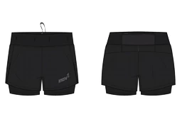 Damen Shorts Inov-8 Trailfly Ultra 3" 2in1 Short Black