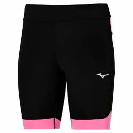 Damen Shorts Mizuno BG3000 Mid Tight Black/Wild Orchid