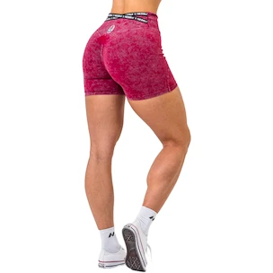 Damen Shorts Nebbia NEBBIA x OLYMPIA Washed High Waisted Leggings Shorts HERITAGE 780 red