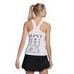 Damen T-Shirt adidas  Paris Y-Tank Primeblue White