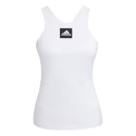 Damen T-Shirt adidas  Paris Y-Tank Primeblue White