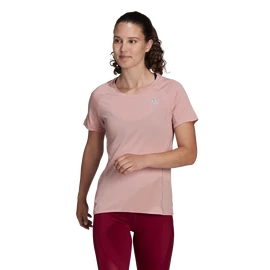 Damen T-Shirt adidas Runner Tee Wonder Mauve