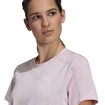 Damen T-Shirt adidas  Seamless Clear Pink