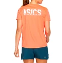 Damen T-Shirt Asics Katakana SS Top Coral