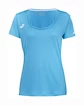 Damen T-Shirt Babolat  Play Cap Sleeve Top Women Cyan Blue