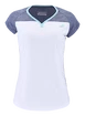 Damen T-Shirt Babolat  Play Cap Sleeve Top Women White/Blue