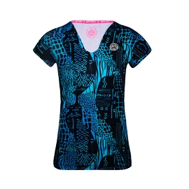 Damen T-Shirt BIDI BADU Bella 2.0 Tech V-Neck Tee Blue