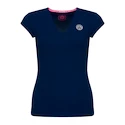 Damen T-Shirt BIDI BADU  Bella 2.0 Tech V-Neck Tee Dark Blue