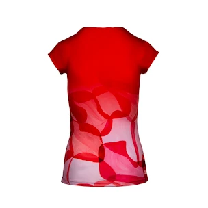 Damen T-Shirt BIDI BADU  Bella 2.0 Tech V-Neck Tee Red/Orange