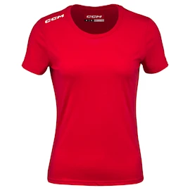 Damen T-Shirt CCM Crew Neck SS TEE Red