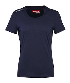 Damen T-Shirt CCM Crew Neck SS TEE True Navy